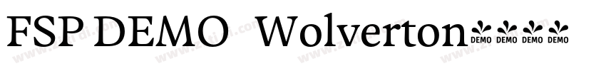 FSP DEMO   Wolverton字体转换